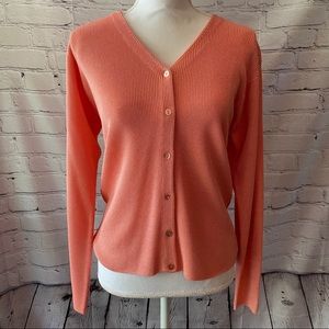 Ellen Tracy Lightweight Coral Sweater